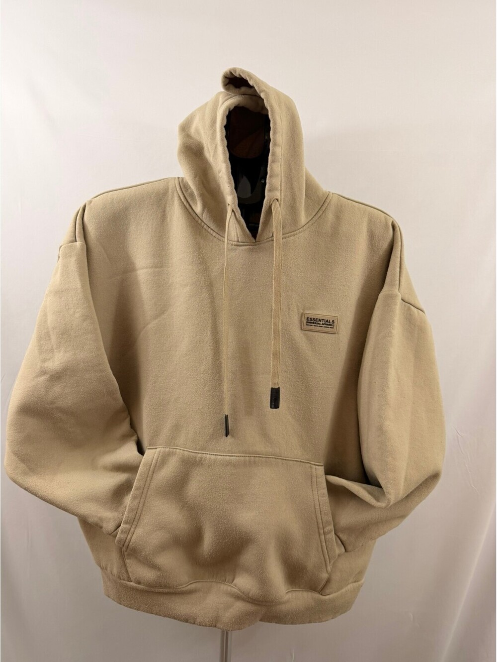 Essentials Fear Of God Universal Apparel Cream Beige Hoodie Size M
